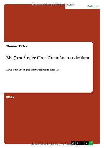 Cover for Ochs · Mit Jura Soyfer über Guantánamo de (Book) [German edition] (2013)