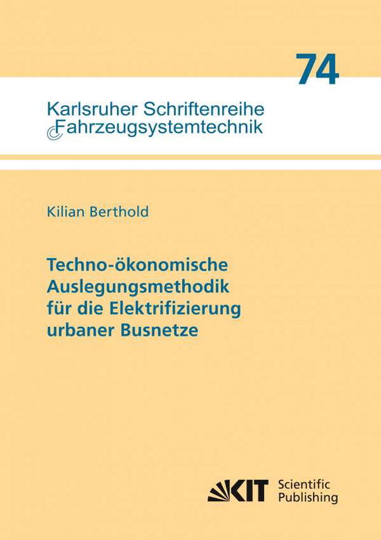 Cover for Berthold · Techno-ökonomische Auslegungsm (Book)