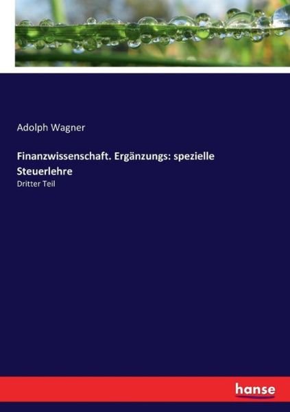 Cover for Wagner · Finanzwissenschaft. Ergänzungs: (Buch) (2017)