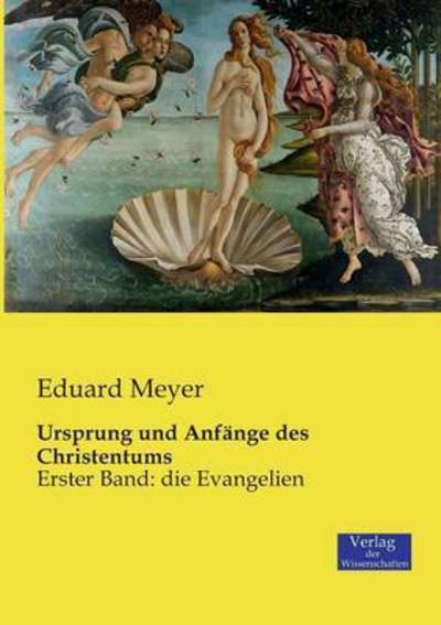 Cover for Eduard Meyer · Ursprung und Anfange des Christentums: Erster Band: die Evangelien (Pocketbok) (2019)