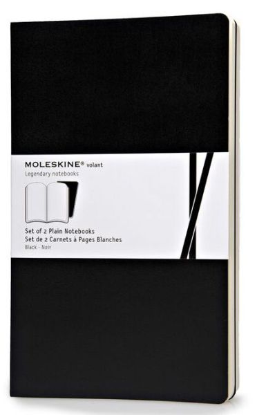 Moleskine Volant Large Plain Black 2-set - Moleskine Volant - Moleskine - Książki - Moleskine srl - 9788867320530 - 18 lipca 2013