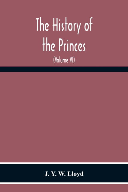 Cover for J Y W Lloyd · The History Of The Princes, The Lords Marcher, And The Ancient Nobility Of Powys Fadog, And The Ancient Lords Of Arwystli, Cedewen And Meirionydd And Many Of The Descendants Of The Fifteen Noble Tribes Of Gwynedd (Volume Vi) (Paperback Bog) (2020)