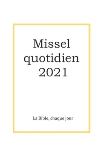 Cover for Traduction Aelf · Missel quotidien 2021 (Paperback Book) (2020)