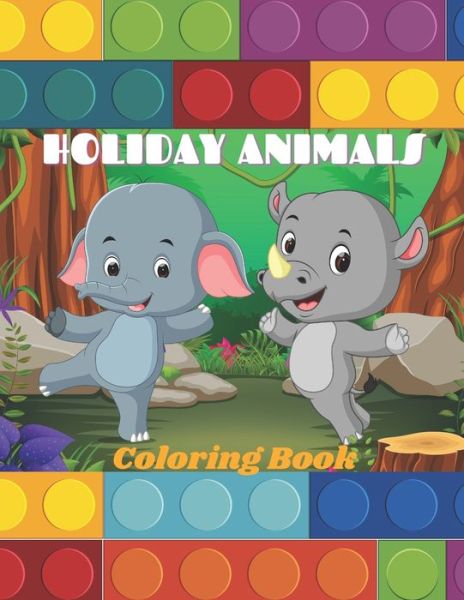 Cover for Faye Krige · Holiday Animals - Coloring Book (Paperback Book) (2020)