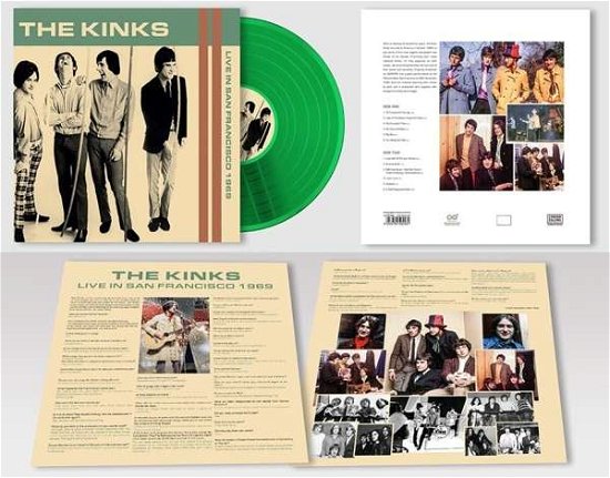 Cover for The Kinks · Live in San Francisco 1969 (Green Vinyl) (LP) [Limited Numbered edition] (2020)