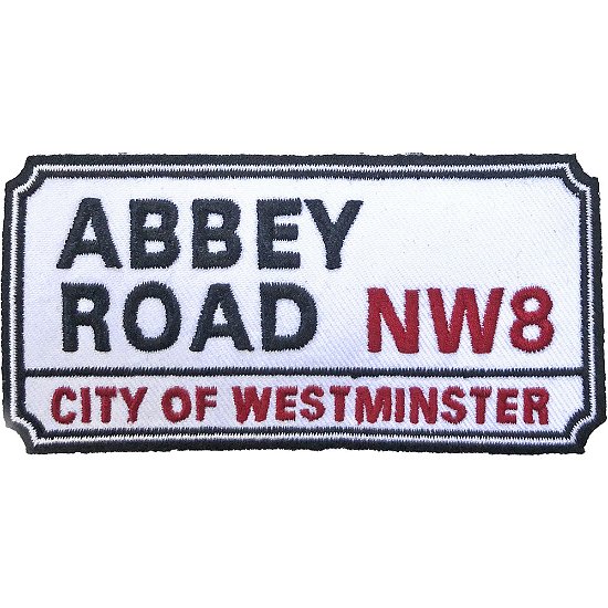Road Sign Standard Woven Patch: Abbey Road NW London Sign - Road Sign - Merchandise -  - 5056368600531 - 