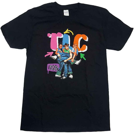 Cover for Tlc · TLC Unisex T-Shirt: Kicking Group (Black) (T-shirt) [size M] [Black - Unisex edition] (2020)