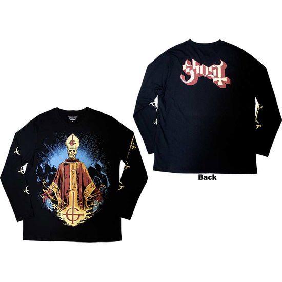 Cover for Ghost · Ghost Unisex Long Sleeve T-Shirt: Papa &amp; Radient Ghouls (Back &amp; Sleeve Print) (Kläder) [size XXL]