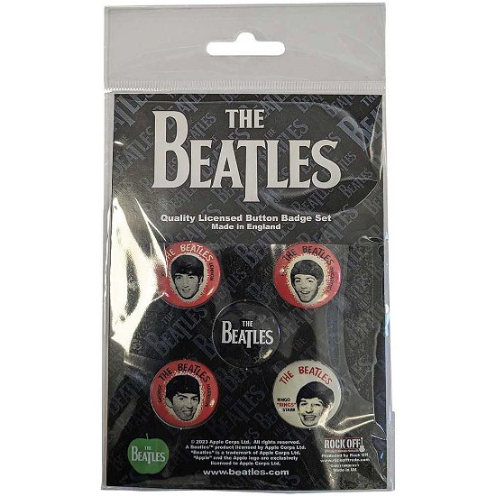 The Beatles Button Badge Pack: Vintage Portraits - The Beatles - Merchandise -  - 5056737222531 - 