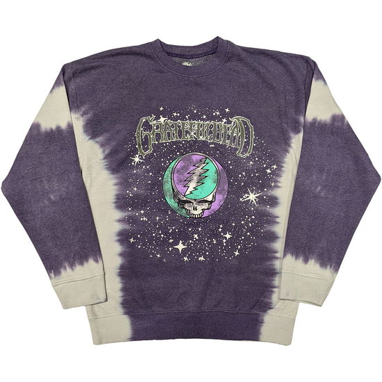 Cover for Grateful Dead · Grateful Dead Unisex Dip Dye Sweatshirt: Cosmic Stealie (Wash Collection) (Purple) (Sweatshirt) [size S] (2025)