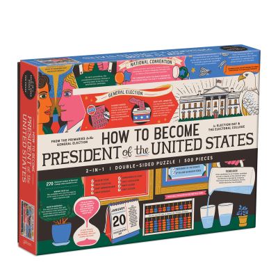 Cover for Caitlin Keegan Galison · How to Become President of the United States 500 Piece Double-Sided Puzzle (GAME) (2021)