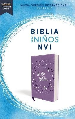 Cover for Nueva Versión Internacional · Biblia Para Ninos Nvi, Texto Revisado 2022, Leathersoft, Lavanda, Comfort Print (Læderbog) (2023)