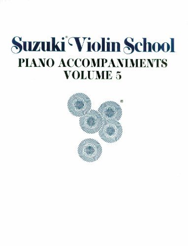Suzuki violin piano acc 5 - Suzuki - Książki - Notfabriken - 9780874871531 - 1 maja 1995