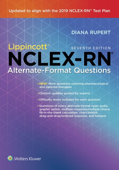 Cover for Rupert, Diana, BSN, MSN · Lippincott NCLEX-RN Alternate-Format Questions (Pocketbok) (2019)