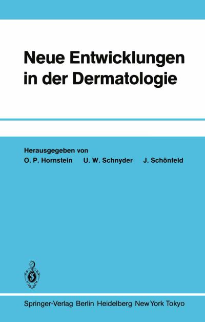 Cover for Neue Entwicklungen in Der Dermatologie (Paperback Book) (1984)