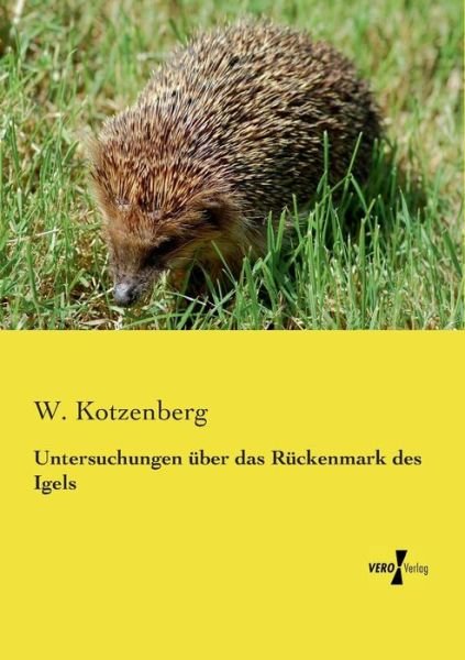 Cover for W Kotzenberg · Untersuchungen Uber Das Ruckenmark Des Igels (Paperback Book) (2019)