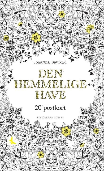 Cover for Johanna Basford · Den hemmelige have - postkort (Sewn Spine Book) [1st edition] (2015)