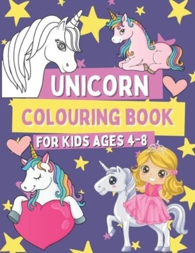 Cover for Ocar Barrys · Unicorn Colouring Book for Kids 4-8 (Pocketbok) (2020)