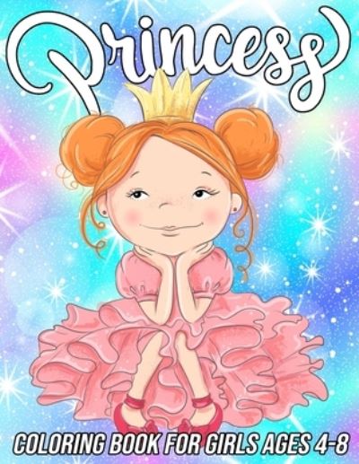 Princess Coloring Book for Girls Ages 4-8 - Mezzo Zentangle Designs - Książki - Independently Published - 9798576646531 - 4 grudnia 2020