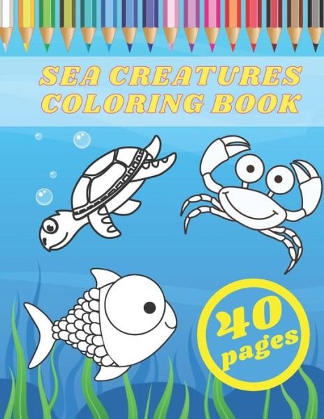 Easy Wave · Sea Creatures Coloring Book (Paperback Book) (2021)