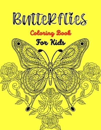 Cover for Mnktn Publications · Butterflies Coloring Book For Kids (Paperback Bog) (2021)
