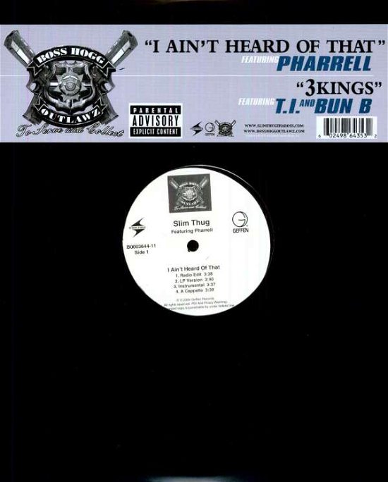 Cover for Slim Thug · I Ain't Heard of That (X4) / 3 Kings (X3 (LP) (2015)