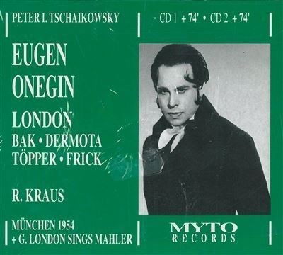 Cover for Pyotr Ilyich Tchaikovsky  · Eugene Onegin (1879) (2 Cd) (CD)