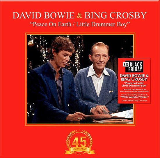 Cover for David Bowie &amp; Bing Crosby · Bf 2022 - Peace on Earth / Little Drummer Boy (12&quot;) [BF Candy cane swirl edition] (2022)