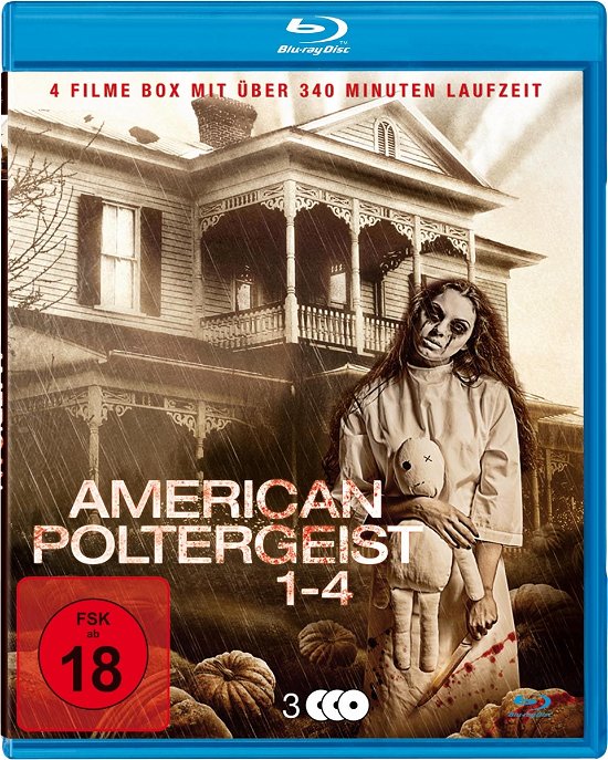 American Poltergeist 1-4-uncut Blu-ray Box (3 BD - Donna Spangler / Simona Fusco - Film - WHITE PEARL MOVIES / DAREDO - 4059473000532 - 10. mars 2017