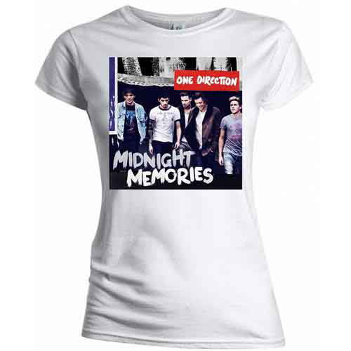 One Direction Ladies T-Shirt: Midnight Memories - One Direction - Fanituote - ROFF - 5055295373532 - maanantai 24. maaliskuuta 2014