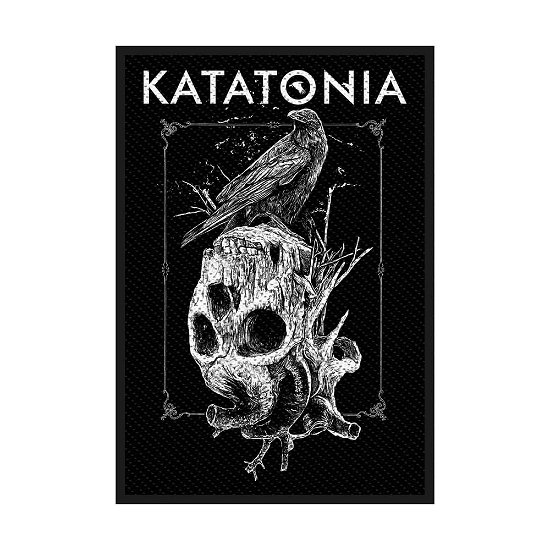 Katatonia Standard Woven Patch: Crow Skull - Katatonia - Mercancía - PHD - 5055339783532 - 19 de agosto de 2019