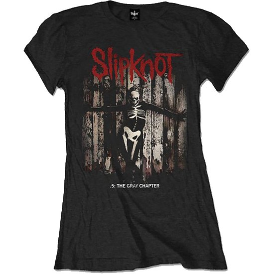 Slipknot Ladies T-Shirt: .5: The Gray Chapter Album - Slipknot - Merchandise -  - 5056561046532 - 