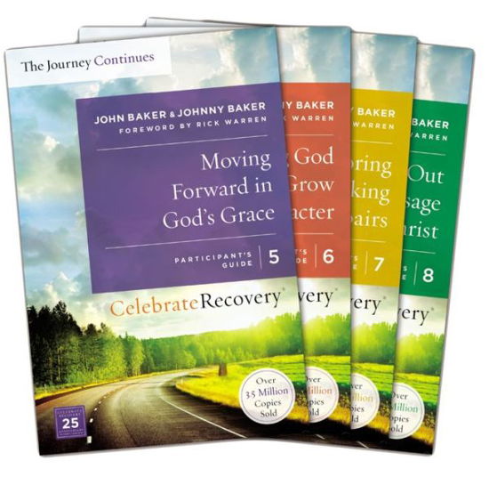 Cover for John Baker · Celebrate Recovery: The Journey Continues Participant's Guide Set Volumes 5-8: A Recovery Program Based on Eight Principles from the Beatitudes - Celebrate Recovery (Paperback Book) (2016)