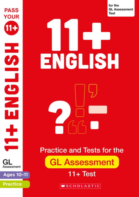 Cover for Paul Hollin · 11+ English Practice and Test for the GL Assessment Ages 10-11 - Pass Your 11+ (Paperback Book) (2023)