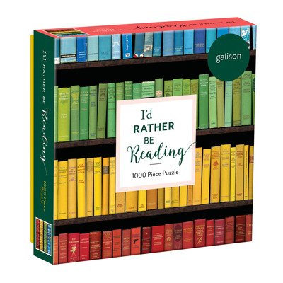 I'd Rather Be Reading 1000 Piece Puzzle in Square Box - Galison - Brädspel - Galison - 9780735360532 - 15 augusti 2019