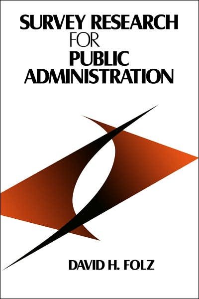 Cover for David H. Folz · Survey Research for Public Administration (Paperback Book) (1996)