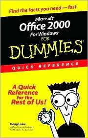 Cover for Doug Lowe · Microsoft Office 2000 for Windows For Dummies: Quick Reference (Bog) (1999)