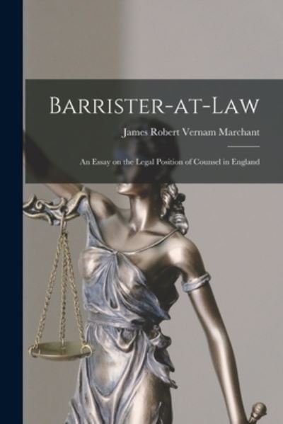 Cover for James Robert Vernam 1853-1 Marchant · Barrister-at-law (Paperback Book) (2021)