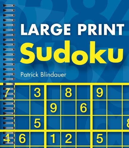 Cover for Patrick Blindauer · Large Print Sudoku (Paperback Book) [Large type / large print edition] (2010)