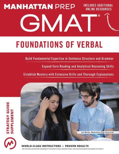 Cover for Manhattan Prep · GMAT Foundations of Verbal - Manhattan Prep GMAT Strategy Guides (Paperback Book) [Sixth edition] (2015)