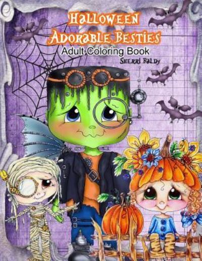 Cover for Sherri Ann Baldy · Halloween Adorable Besties Adult Coloring Book (Paperback Book) (2017)