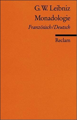 Cover for Gottfried Wilhelm Leibniz · Reclam UB 07853 Leibniz.Monadologie (Bok)