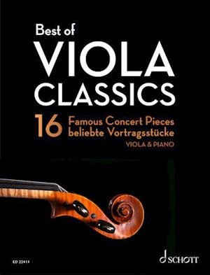 Cover for Best of Viola Classics: 16 Famous Concert Pieces for Viola and Piano - Best of Classics (Sheet music) (2023)