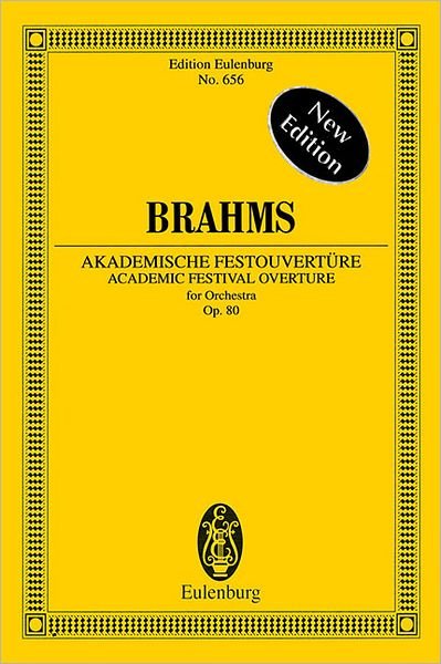 Cover for Johannes Brahms · Academic Festival Overture Op 80 (Paperback Book) (1986)