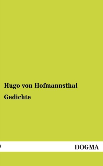 Cover for Hugo Von Hofmannsthal · Gedichte (Paperback Bog) [German edition] (2012)