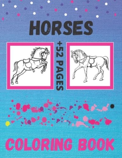 Cover for Horses Coloring Book (Paperback Book) (2020)