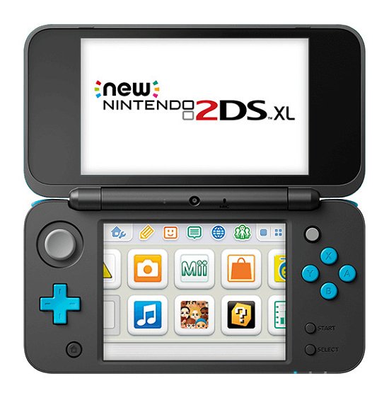 NEW Nintendo 2DS XL Console - Black & Turquoise - Nintendo - Spil -  - 0045496504533 - 