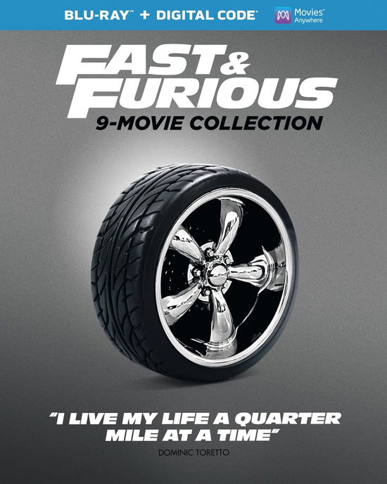 Cover for Fast &amp; Furious 9-movie Collection (Blu-ray) (2021)