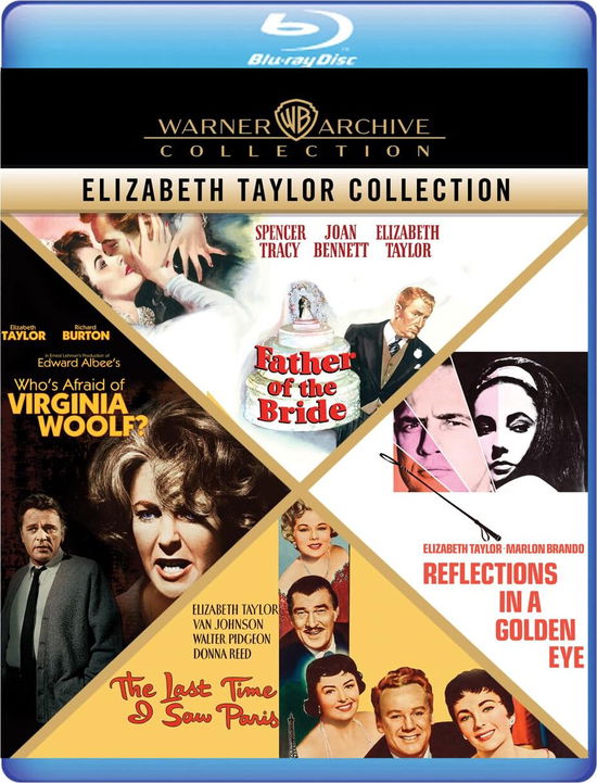 Cover for Elizabeth Taylor - 4 Film Collection (Blu-ray) (2025)