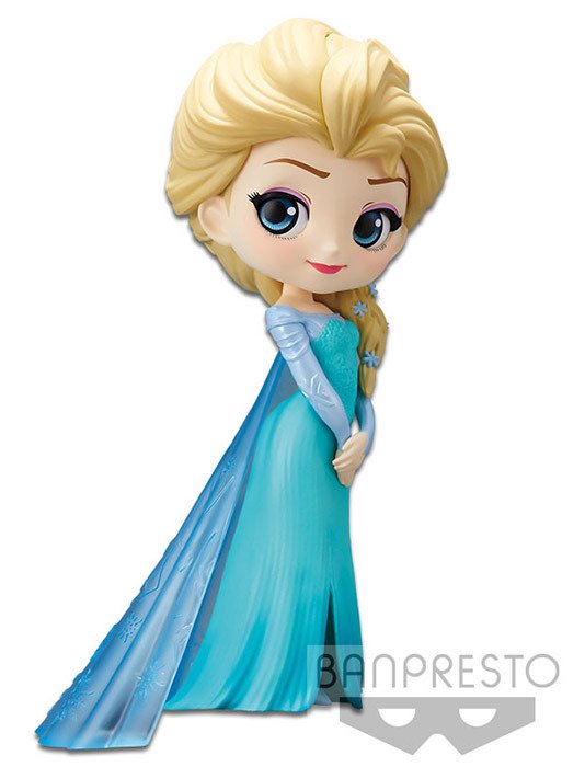 Disney - Q Posket Elsa Normal Color Version - 14Cm -  - Koopwaar - Bandai - 3296580824533 - 